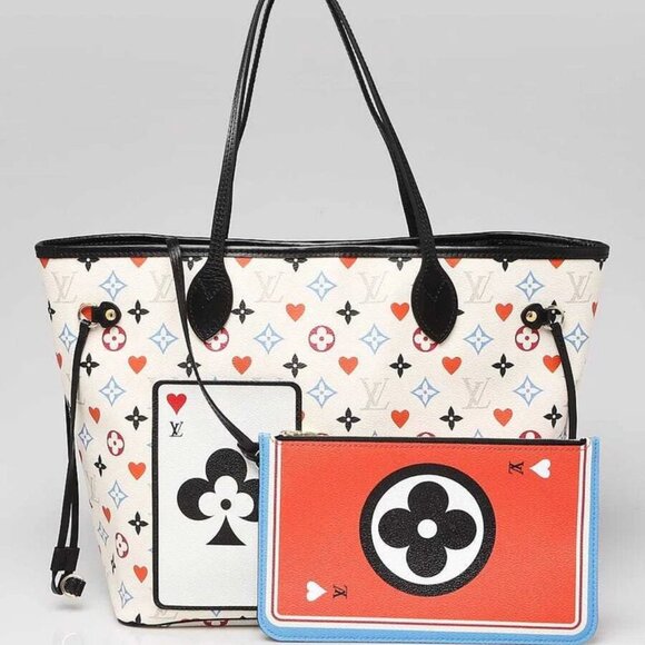 Louis Vuitton Limited Edition White Multicolor Monogram Canvas Game On Neverf... - Picture 1 of 10